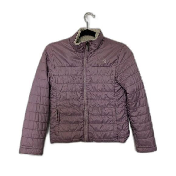 THE NORTH FACE Jacket Girls Size Medium (10/12) Ashen Reversible Mossbud Swirl - Picture 1 of 16